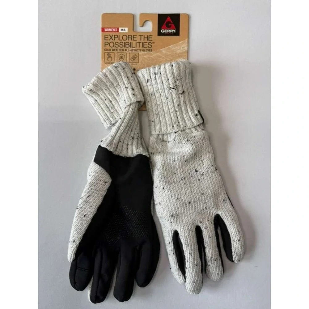 New Gerry Women's Cold Weather All-Activity Gloves - Grey Size M/L - Touchscreen
